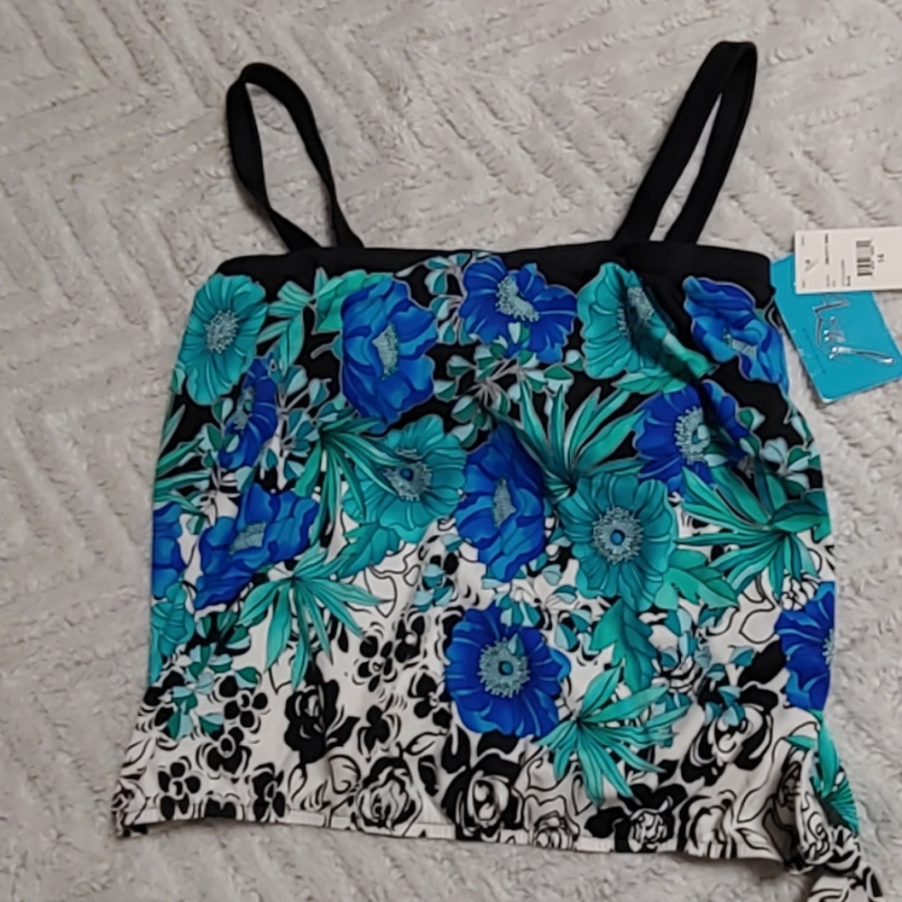 AZUL SWIMMING TOP